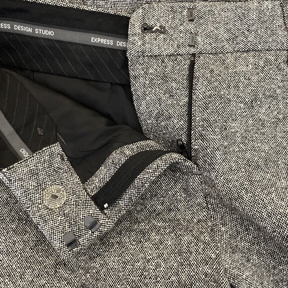 Express Editor Dress Pants Size 0 Office Career Old Money Wool Silk Academia - Picture 13 of 13